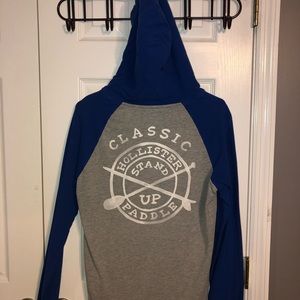 Blue & Gray Hollister Pullover